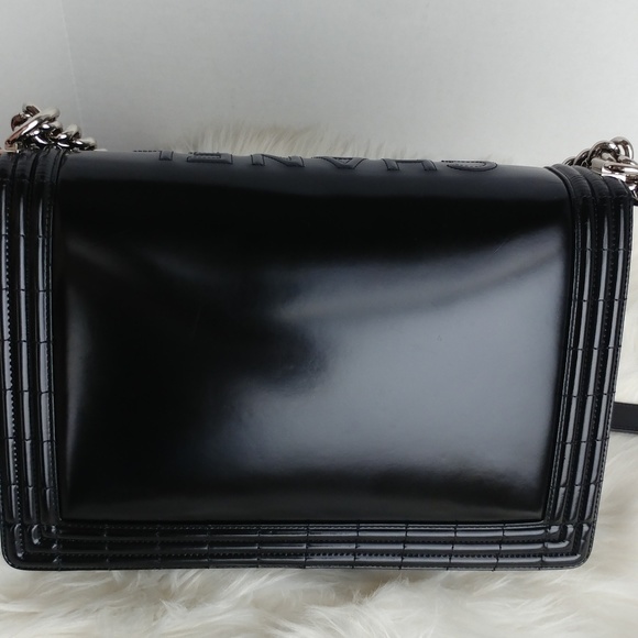 Gorgeous Chanel Reverso glazed boy bag size Large - Picture 2 of 12